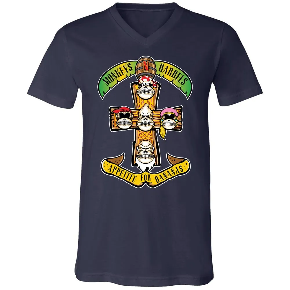 Unisex V-Neck T-Shirt - SQ2WY1PF - Navy - 9