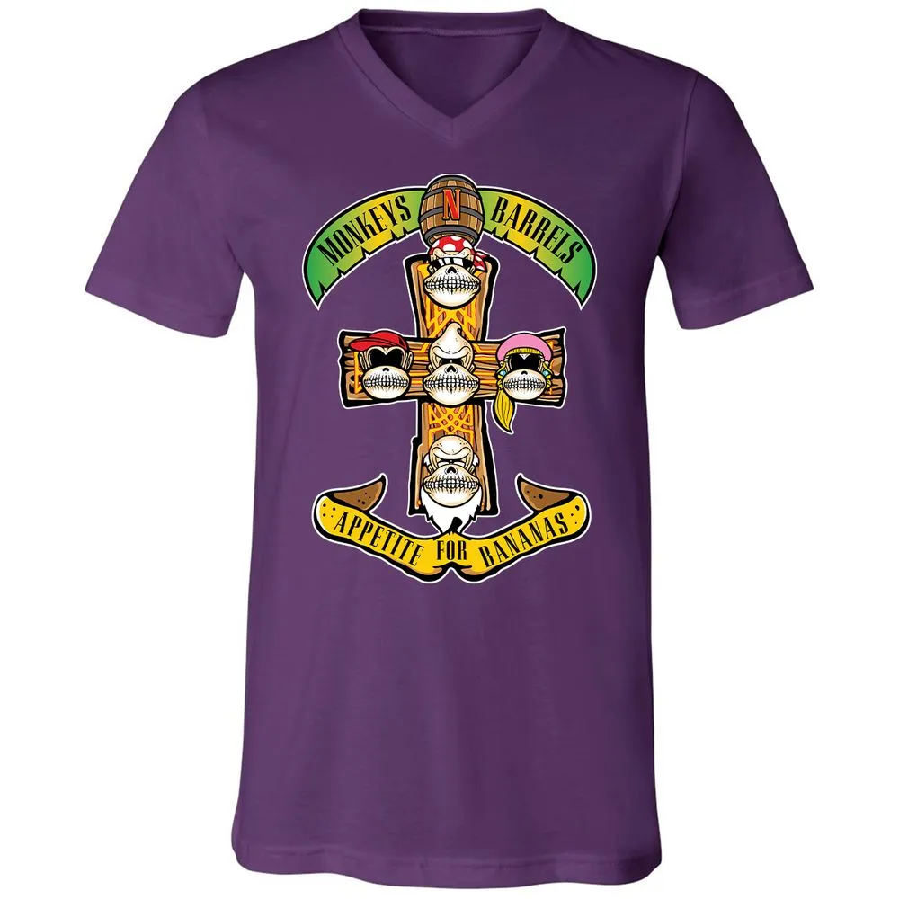 Unisex V-Neck T-Shirt - SQ2WY1PF - Team Purple - 2