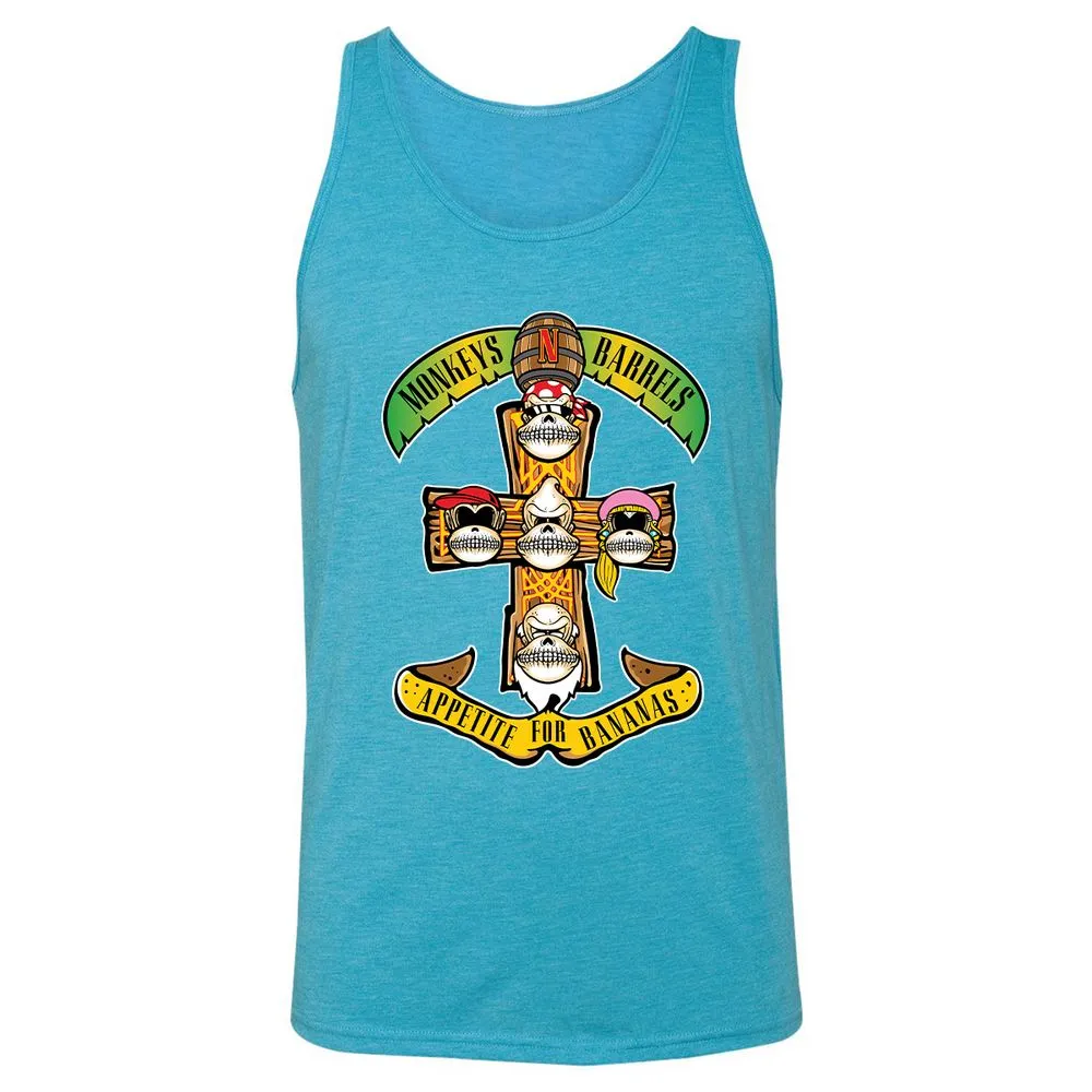 Unisex Jersey Tank - 263QXSQ1 - Aqua Triblend - 3