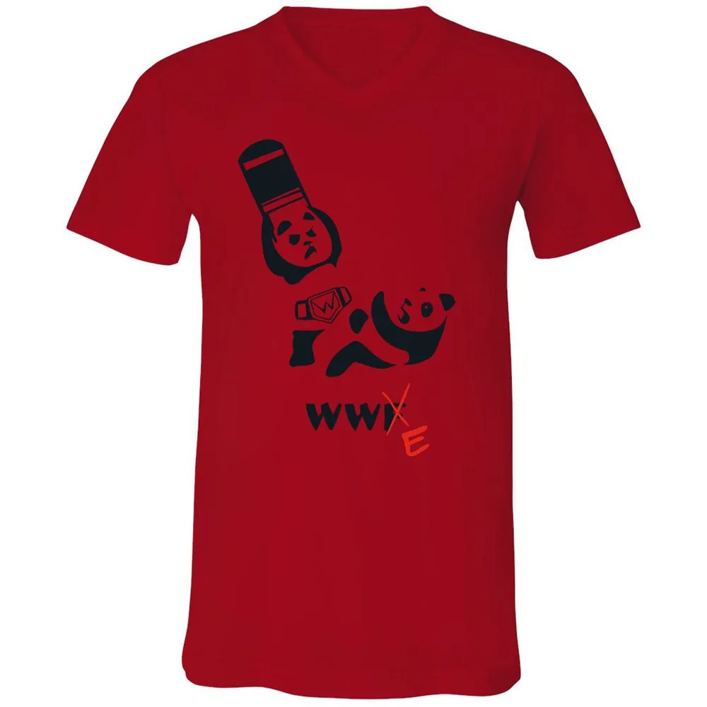 Unisex V-Neck T-Shirt - 8RTZP3EV - Red - 3