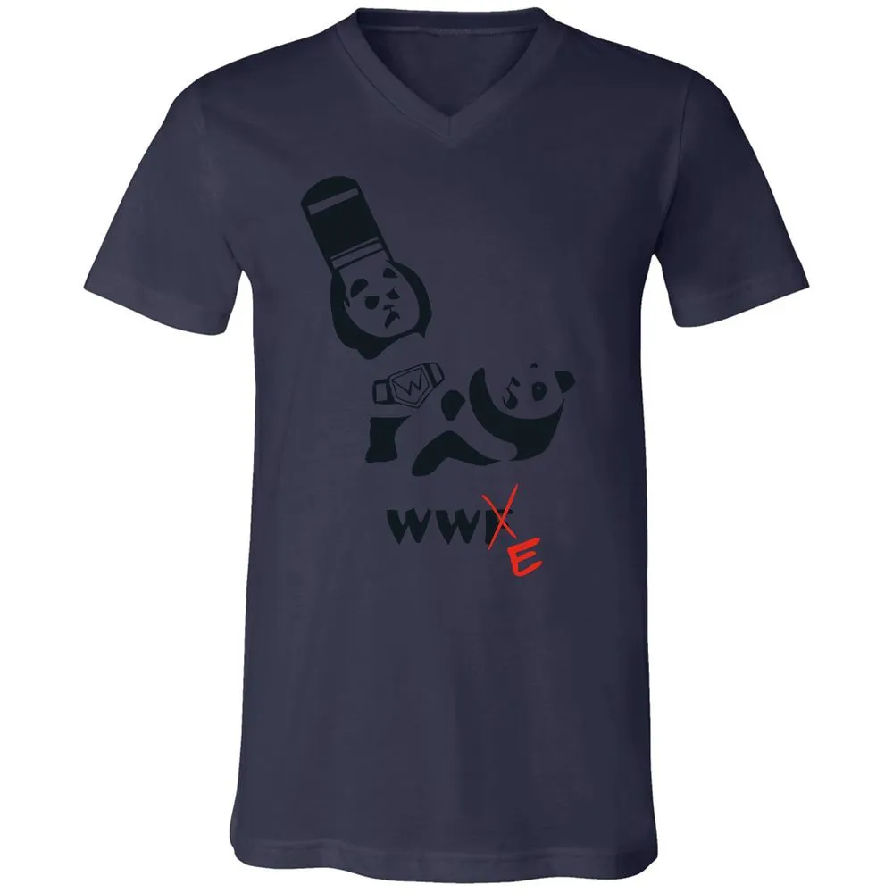 Unisex V-Neck T-Shirt - 8RTZP3EV - Navy - 9
