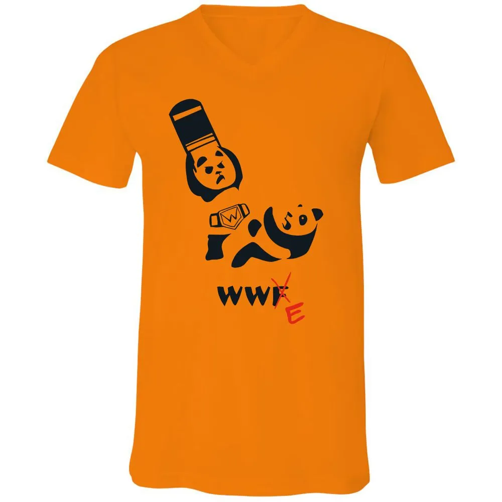 Unisex V-Neck T-Shirt - 8RTZP3EV - Orange - 11