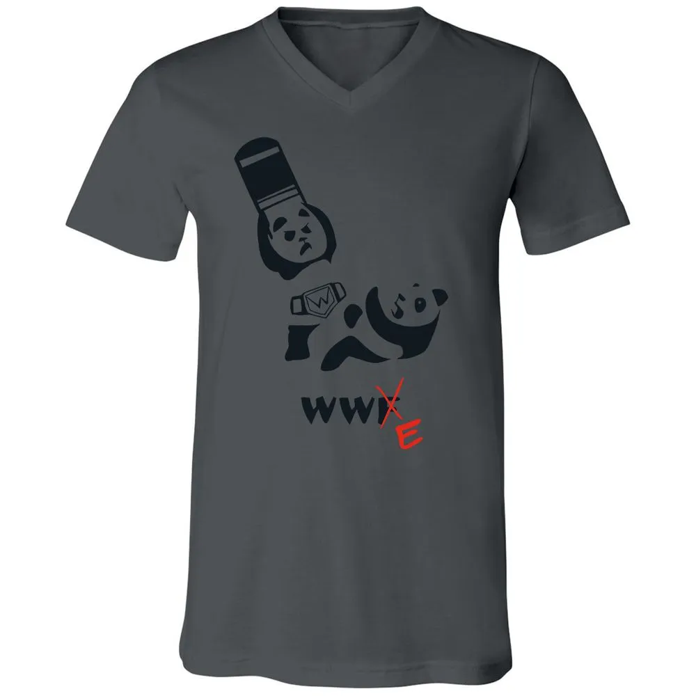 Unisex V-Neck T-Shirt - 8RTZP3EV - Asphalt - 12