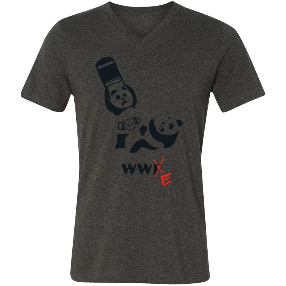 Unisex V-Neck T-Shirt - 8RTZP3EV - Dark Grey Heather - 8