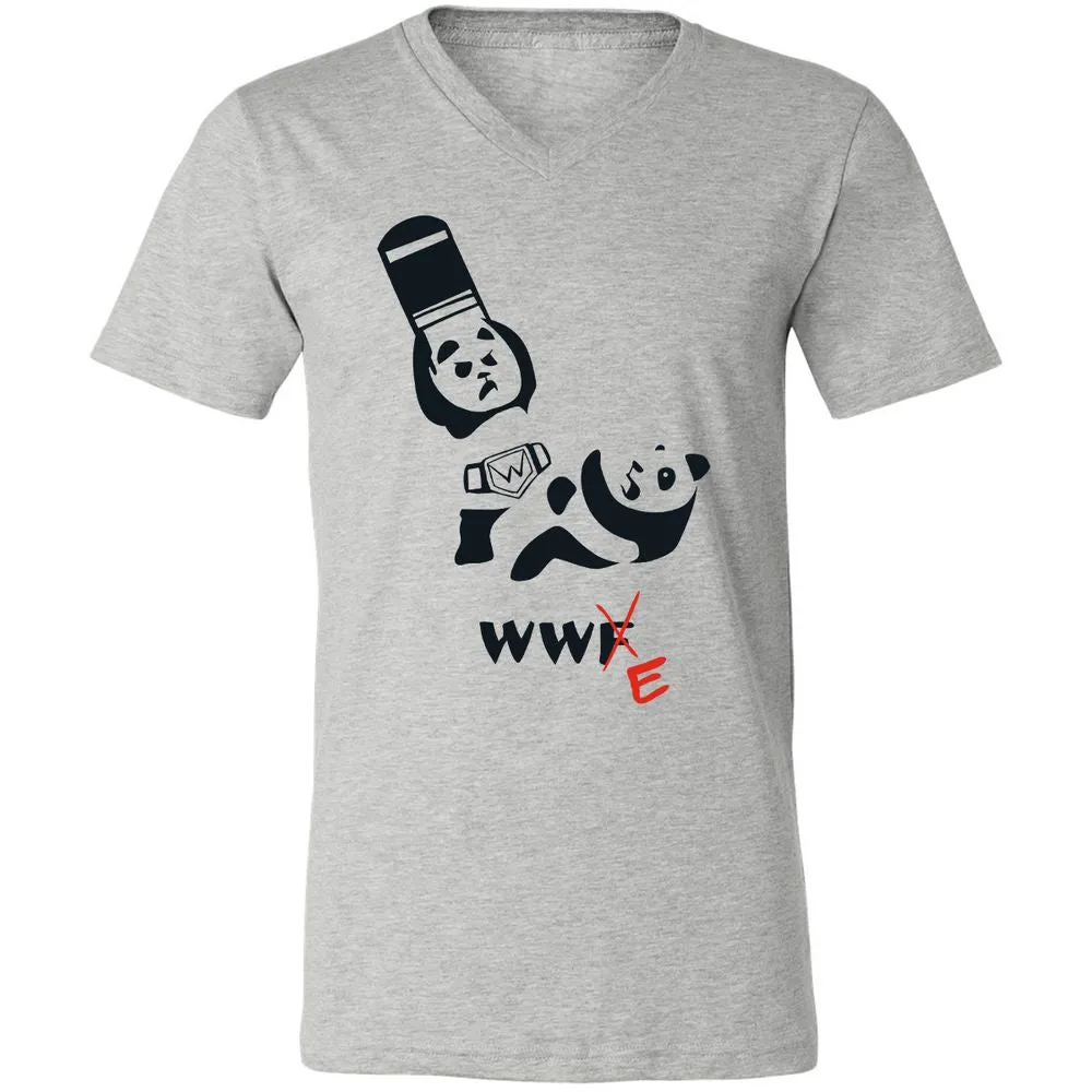 Unisex V-Neck T-Shirt - 8RTZP3EV - Athletic Heather - 7