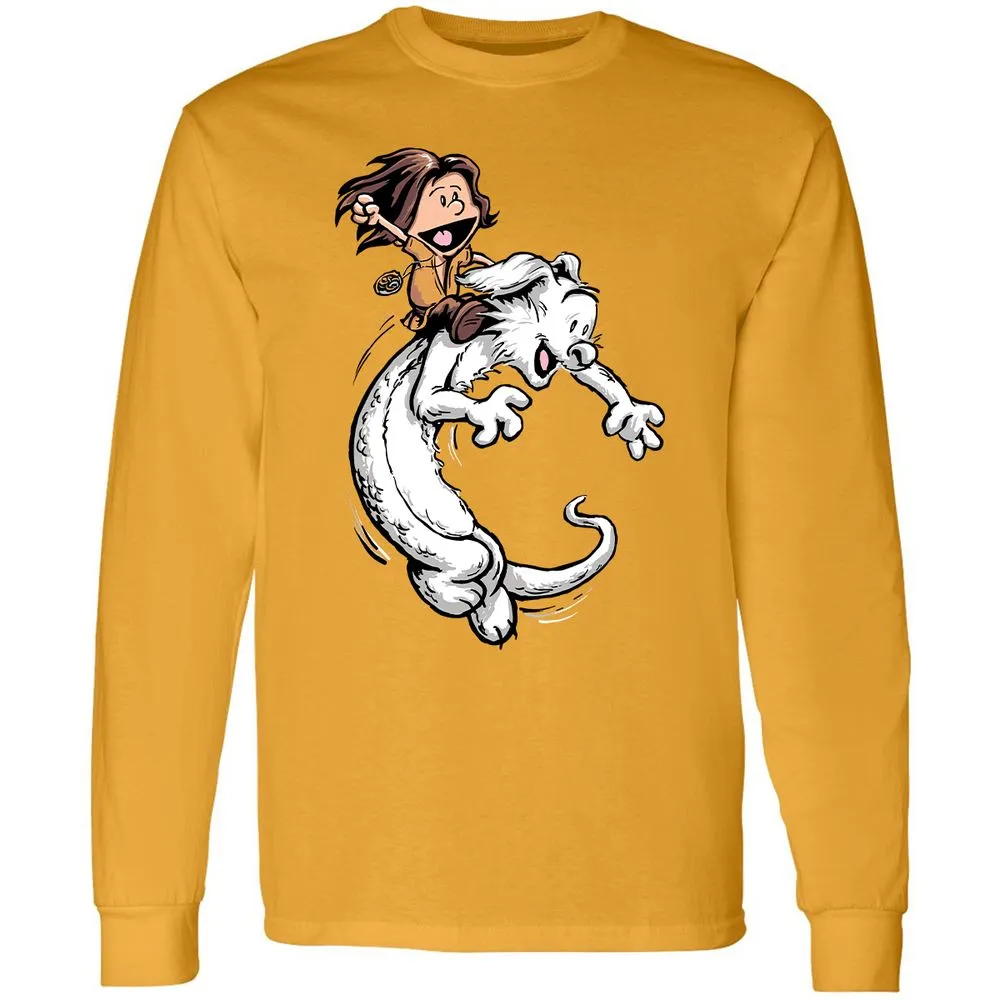 Long Sleeve T-Shirt - VL8L6VUH - Gold - 9