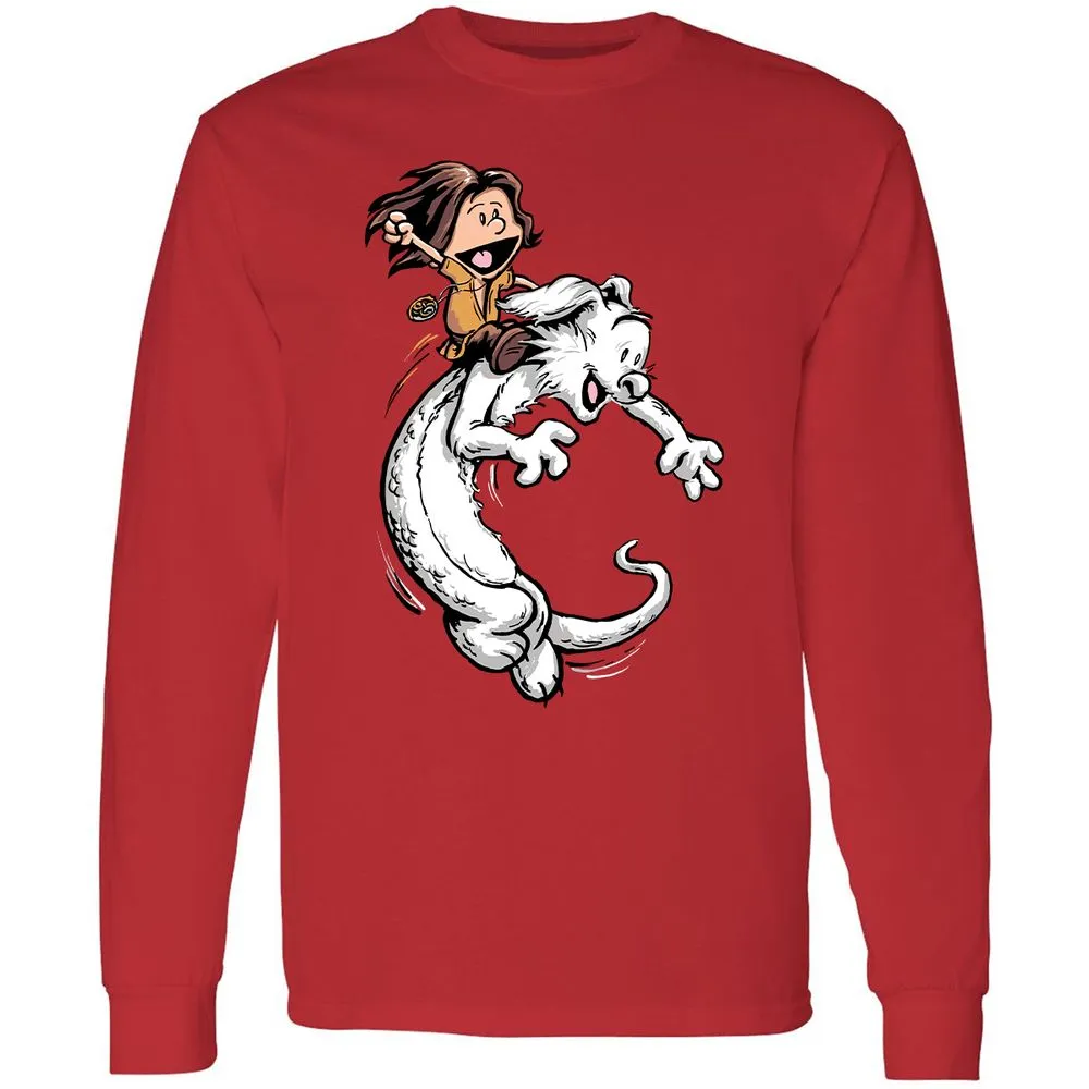 Long Sleeve T-Shirt - VL8L6VUH - Red - 14