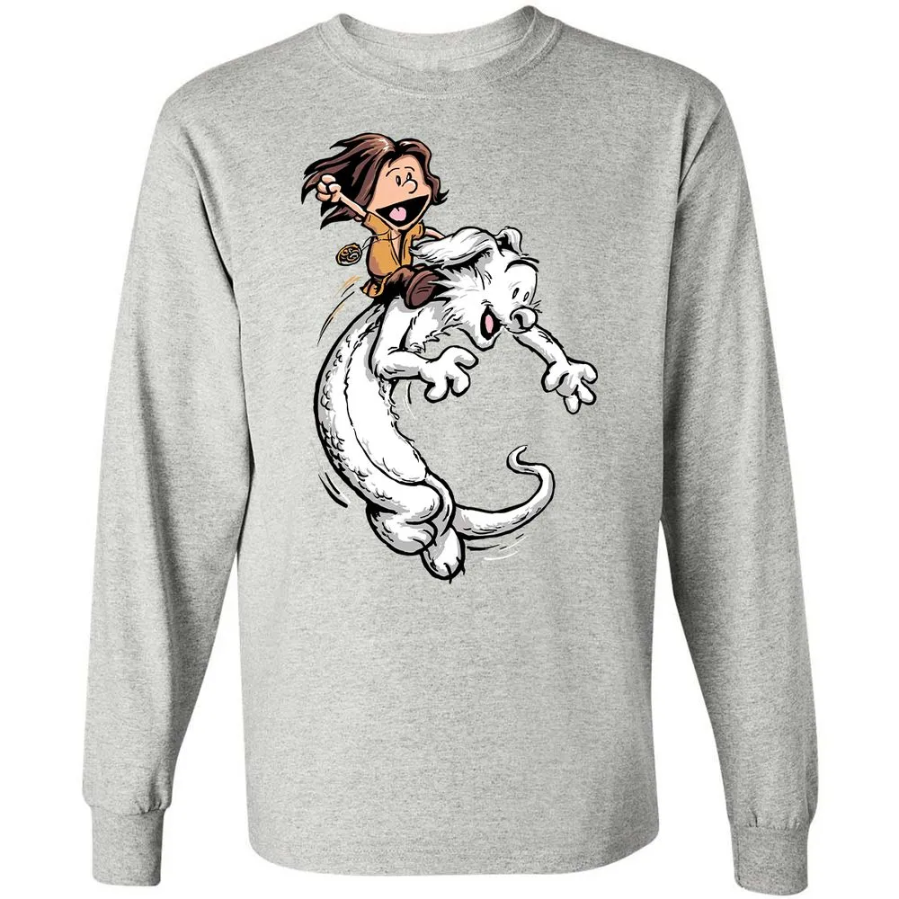 Long Sleeve T-Shirt - VL8L6VUH - Ash - 5