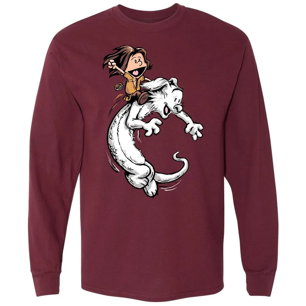 Long Sleeve T-Shirt - VL8L6VUH - Maroon - 11