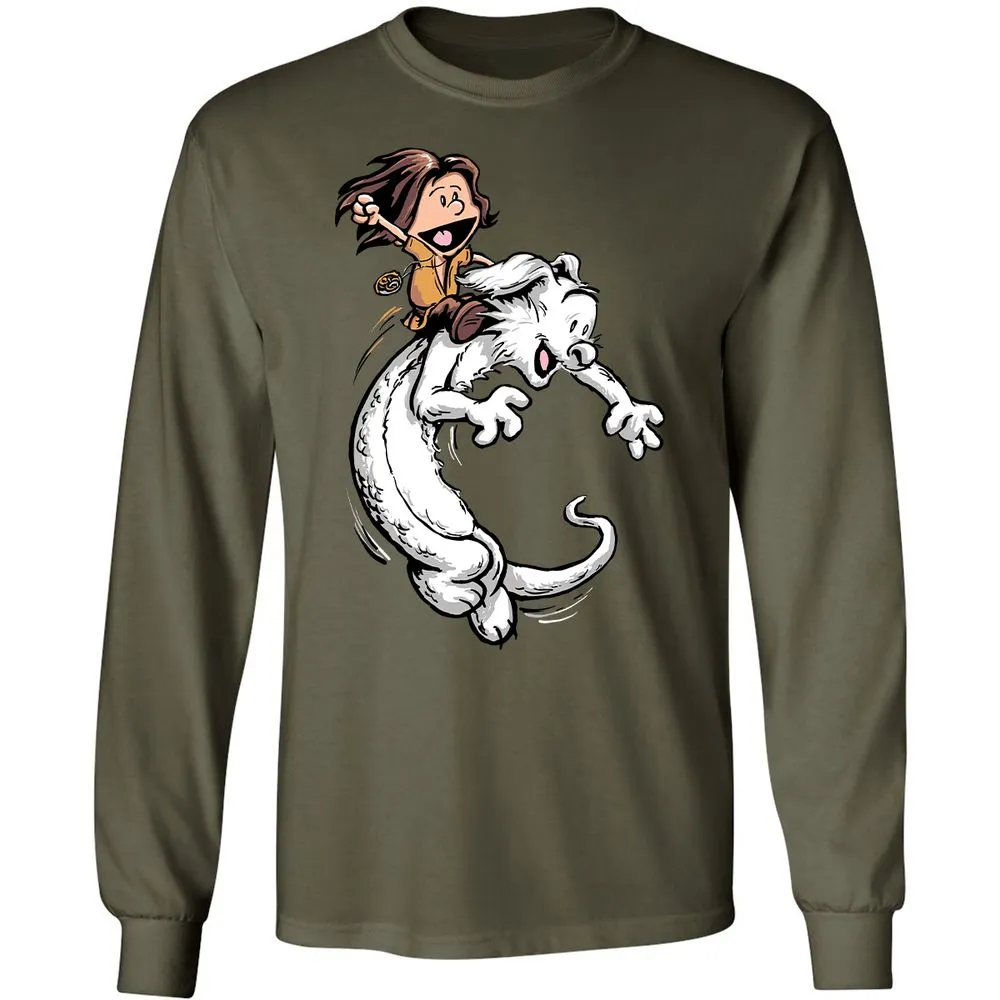 Long Sleeve T-Shirt - VL8L6VUH - Military Green - 7