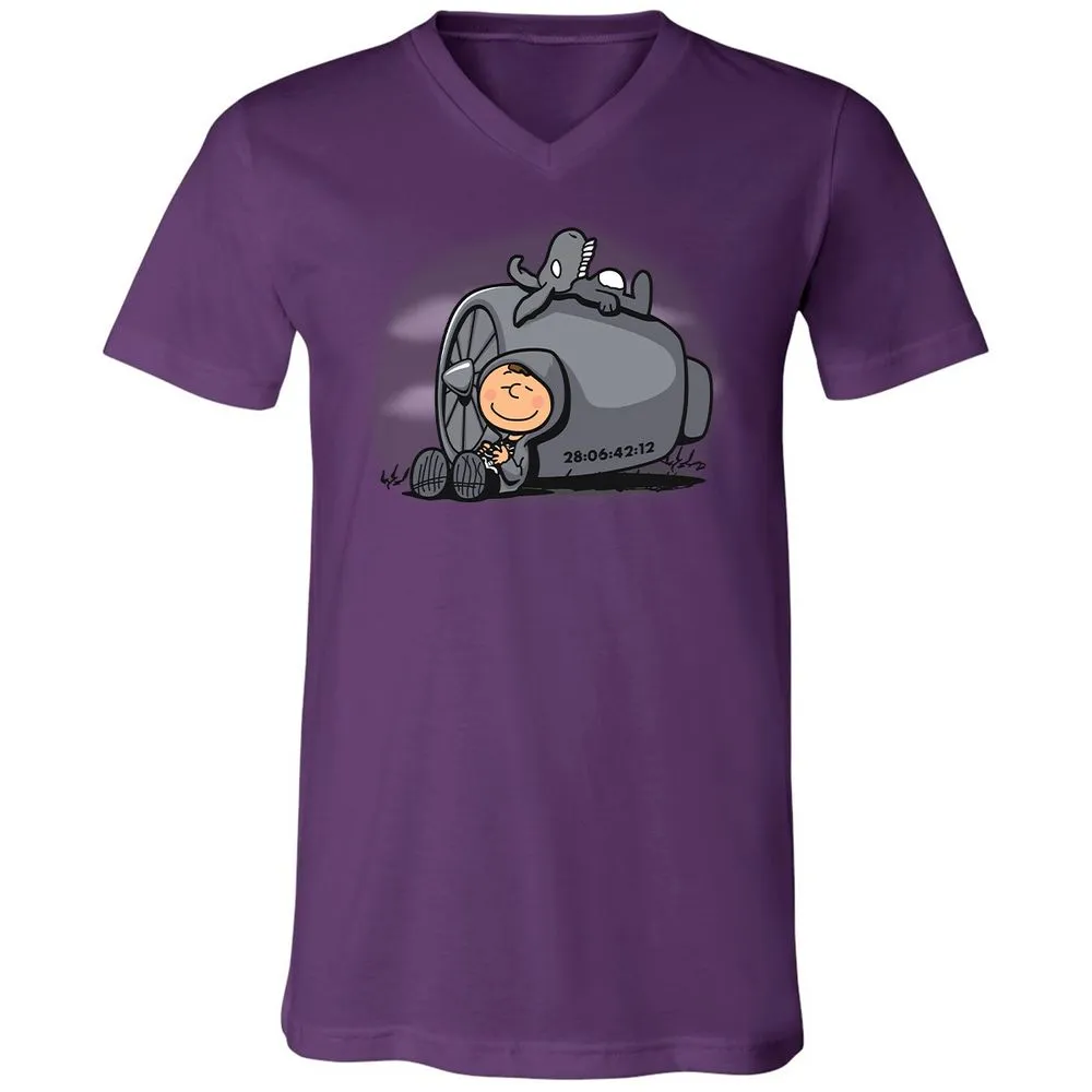 Unisex V-Neck T-Shirt - 42AFLYKU - Team Purple - 2