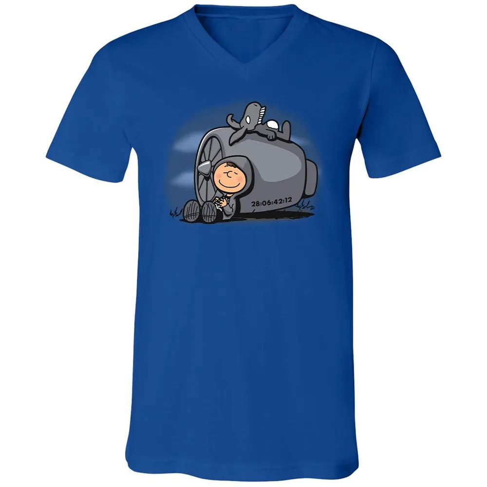 Unisex V-Neck T-Shirt - 42AFLYKU - True Royal - 4