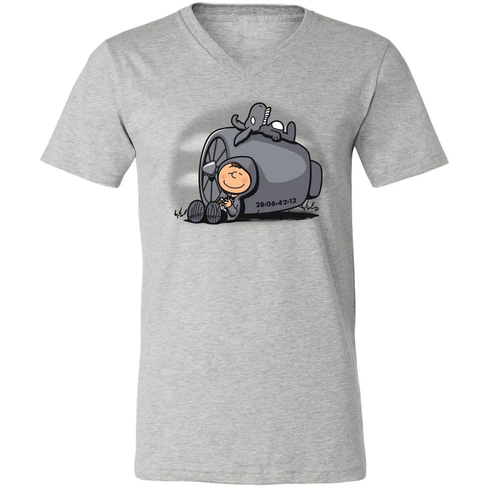 Unisex V-Neck T-Shirt - 42AFLYKU - Athletic Heather - 7