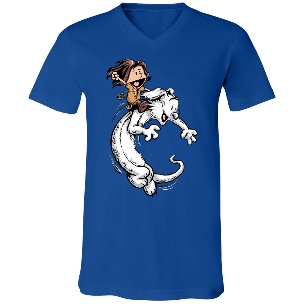 Unisex V-Neck T-Shirt - JDGT97T6 - True Royal - 4