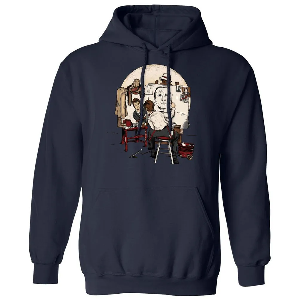 Classic Unisex Hoodie - VX9CTGGF - Navy - 8