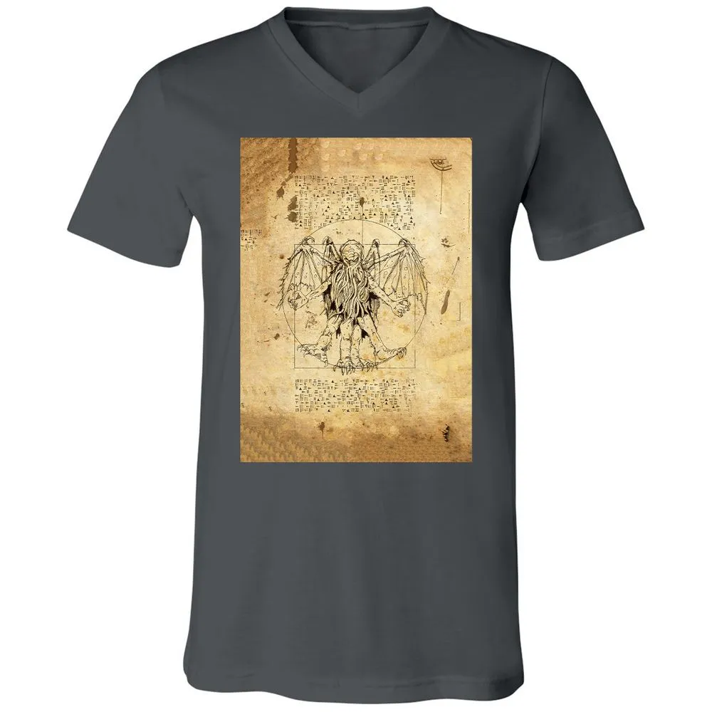 Unisex V-Neck T-Shirt - CUMB8MBL - Asphalt - 12