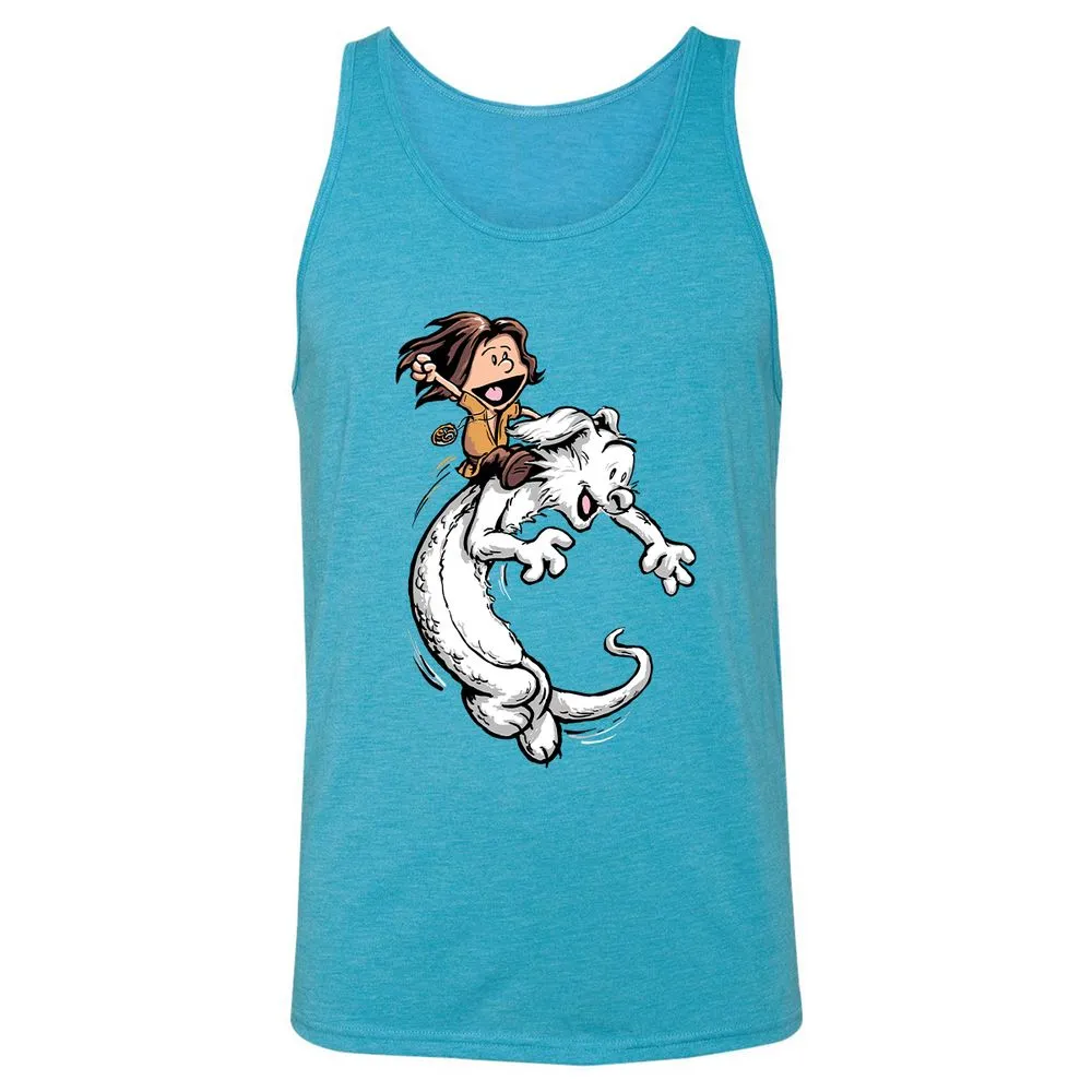 Unisex Jersey Tank - YFDHS6RN - Aqua Triblend - 3