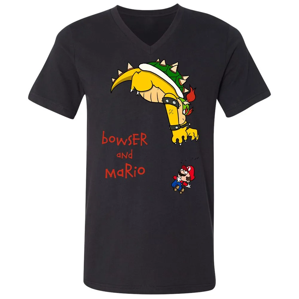 Unisex V-Neck T-Shirt - 8HAP5Z8W - Black - 16