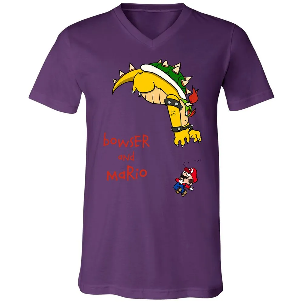 Unisex V-Neck T-Shirt - 8HAP5Z8W - Team Purple - 2