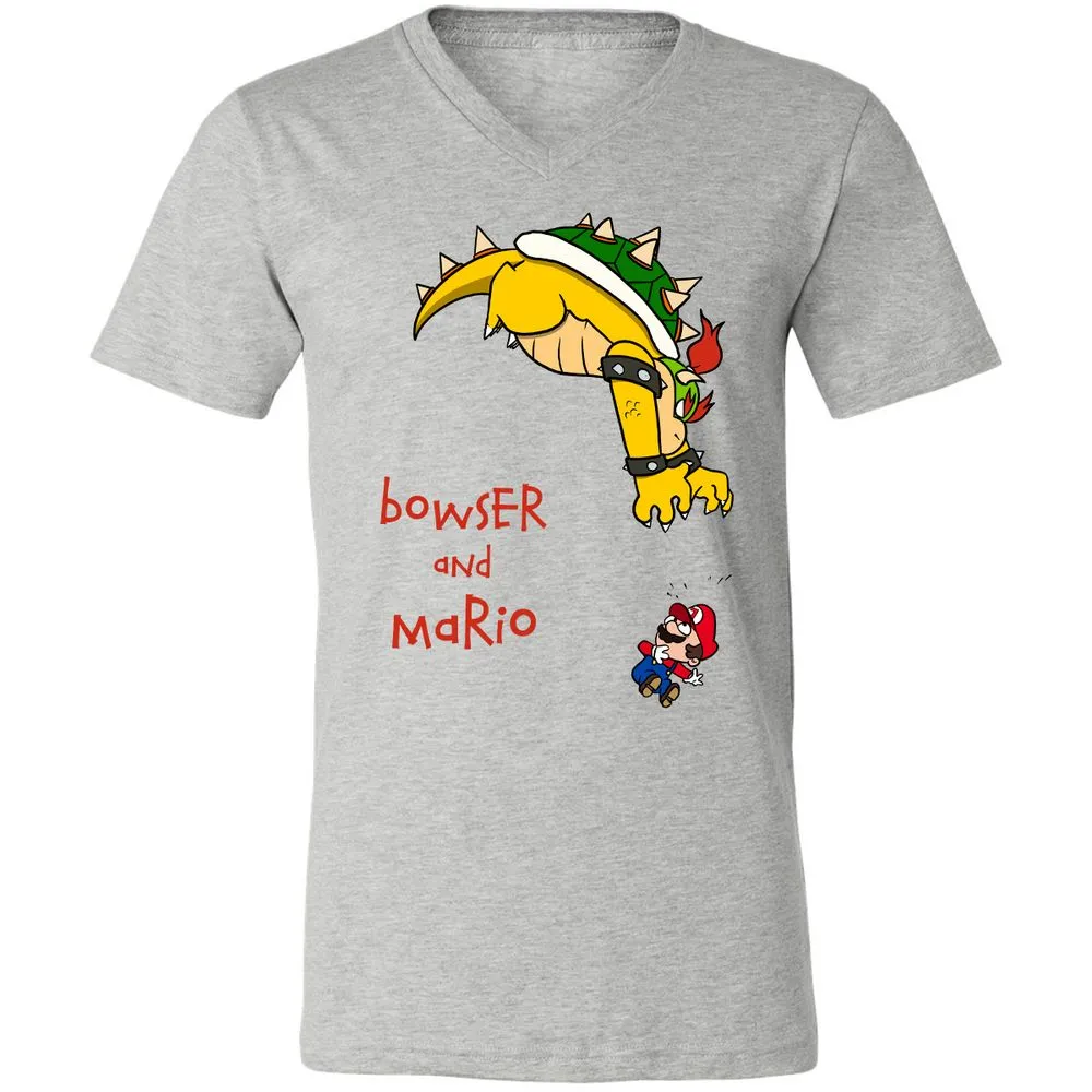 Unisex V-Neck T-Shirt - 8HAP5Z8W - Athletic Heather - 7