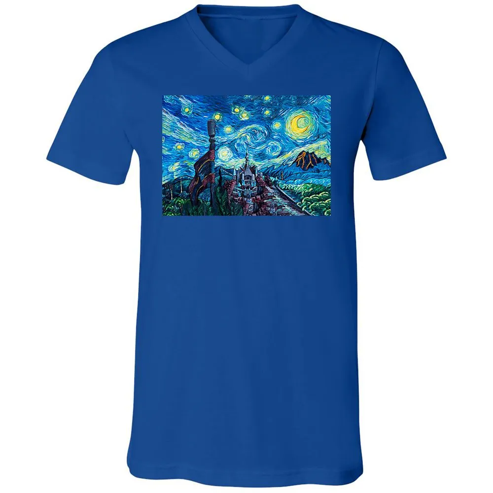 Unisex V-Neck T-Shirt - CZHYBSEU - True Royal - 4
