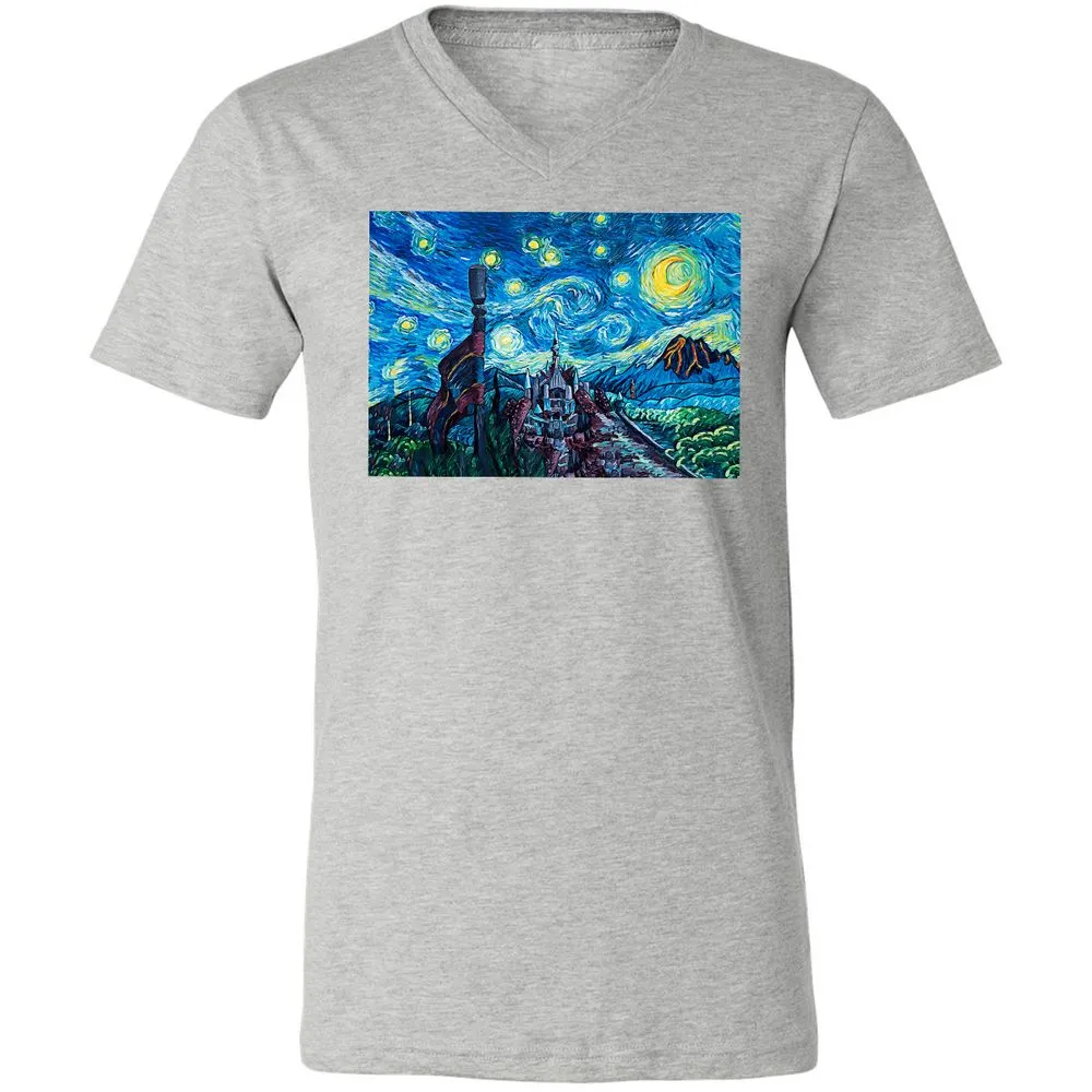 Unisex V-Neck T-Shirt - CZHYBSEU - Athletic Heather - 7