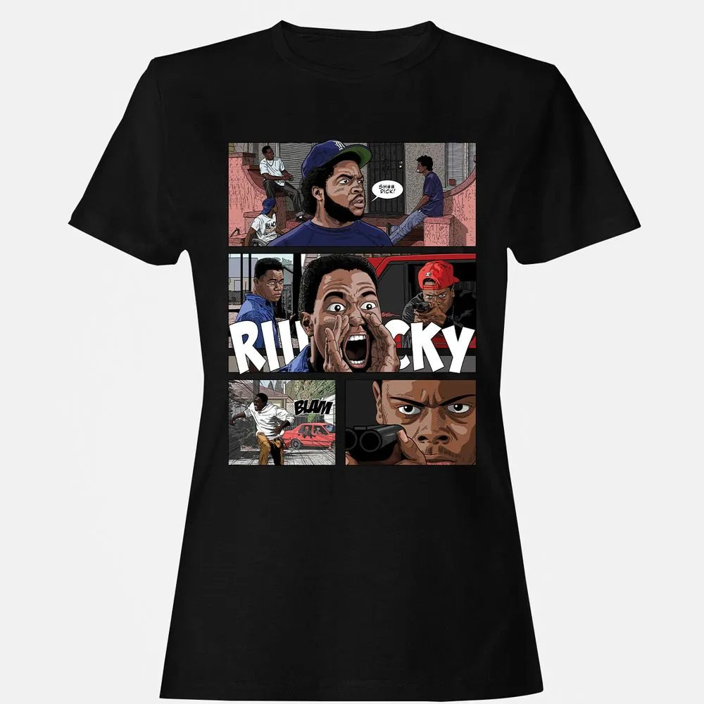 Women's T-Shirt - B4V4UCRJ - Black - 16