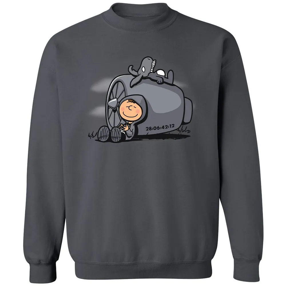 Classic Unisex Sweatshirt - NKDP985H - Charcoal - 7