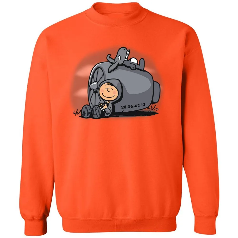 Classic Unisex Sweatshirt - NKDP985H - Orange - 10