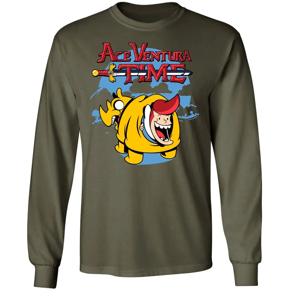 Long Sleeve T-Shirt - G9R6B53F - Military Green - 7