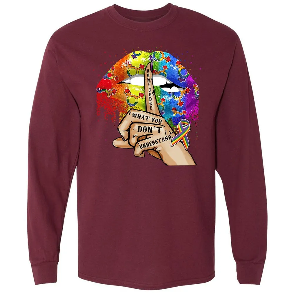 Long Sleeve T-Shirt - 3PMGS1HQ - Maroon - 11