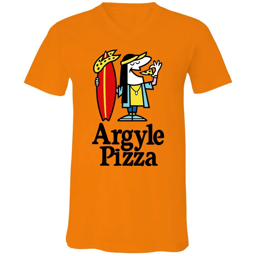 Unisex V-Neck T-Shirt - LXGNRA4V - Orange - 11