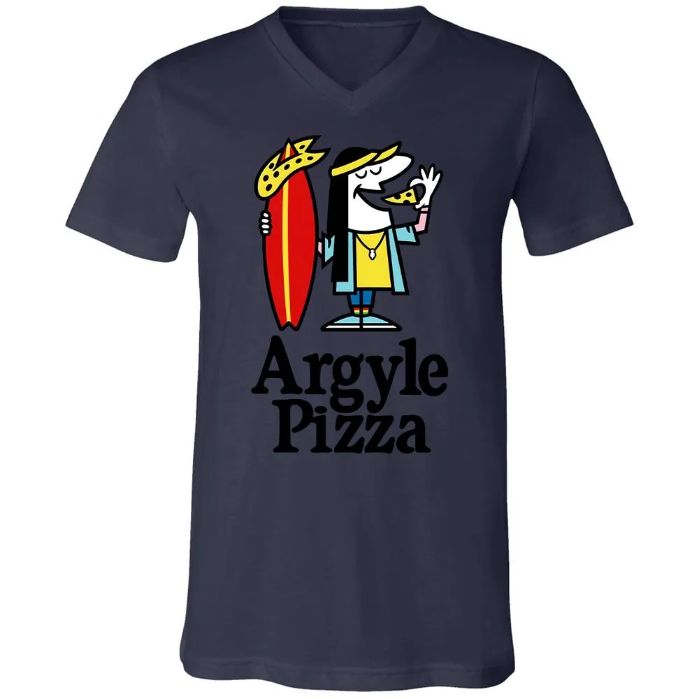 Unisex V-Neck T-Shirt - LXGNRA4V - Navy - 9
