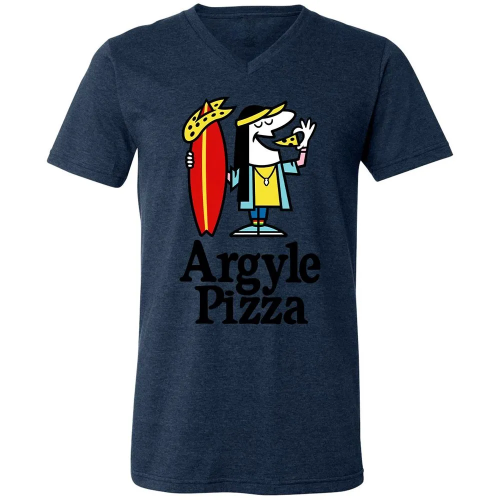 Unisex V-Neck T-Shirt - LXGNRA4V - Heather Navy - 15