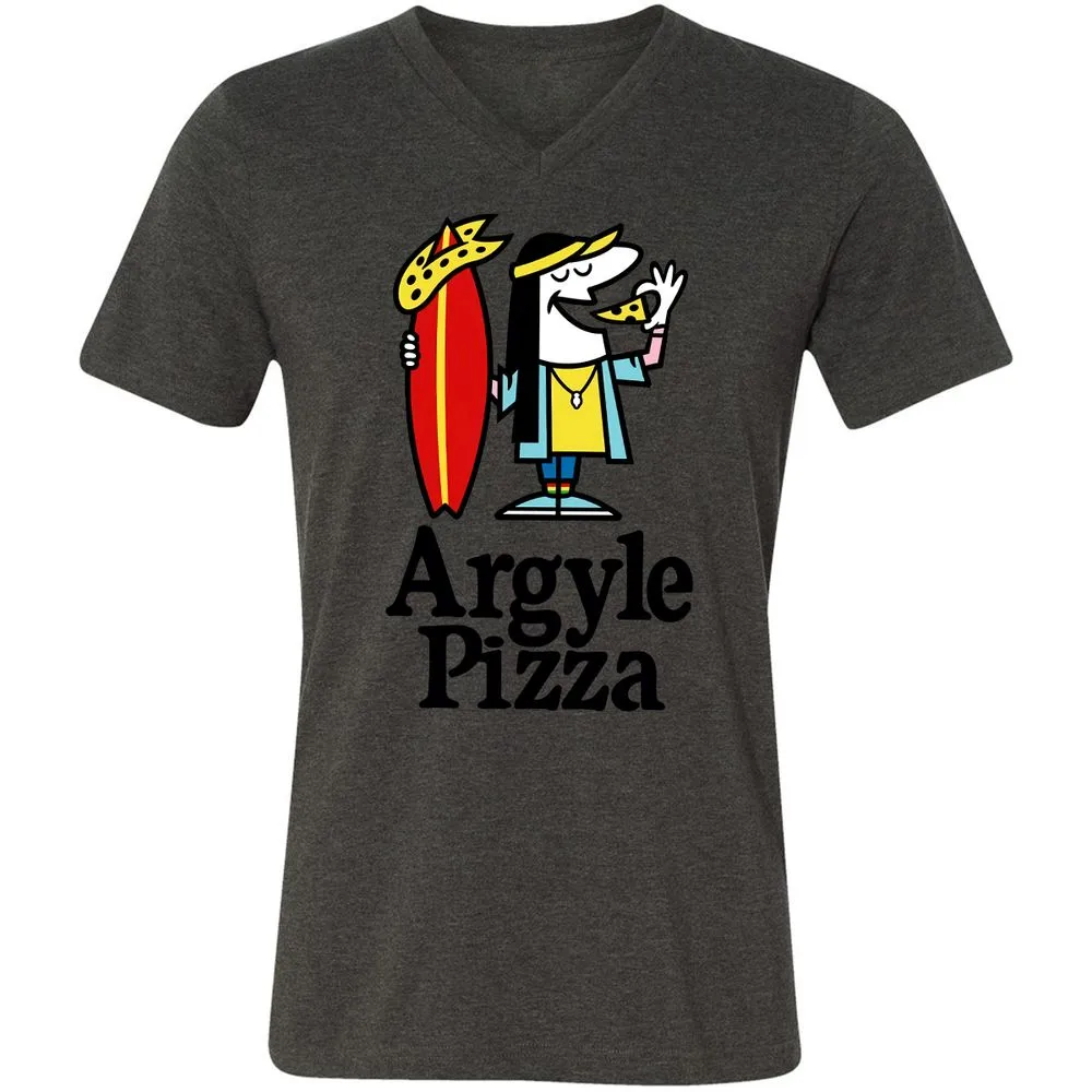 Unisex V-Neck T-Shirt - LXGNRA4V - Dark Grey Heather - 8