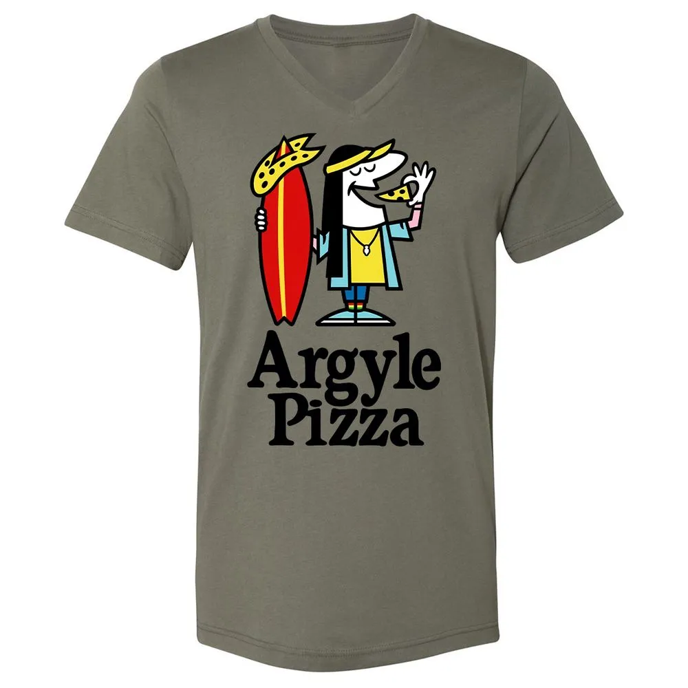 Unisex V-Neck T-Shirt - LXGNRA4V - Military Green - 10