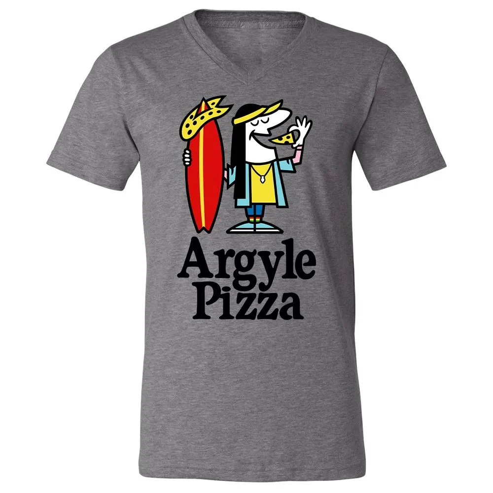 Unisex V-Neck T-Shirt - LXGNRA4V - Deep Heather - 13