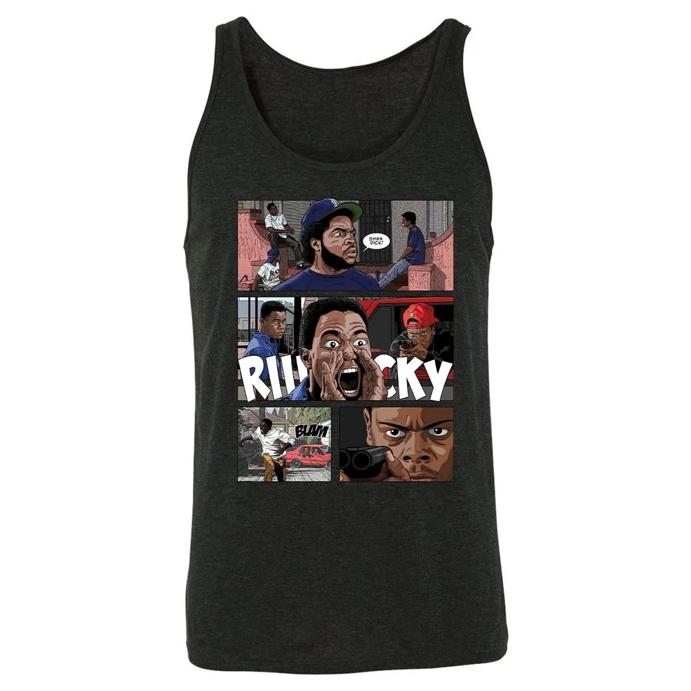 Unisex Jersey Tank - 2A3MP8NW - Charcoal Black Triblend - 5