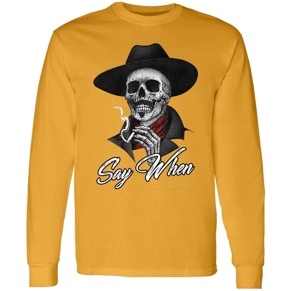 Long Sleeve T-Shirt - 46QYBKAG - Gold - 9