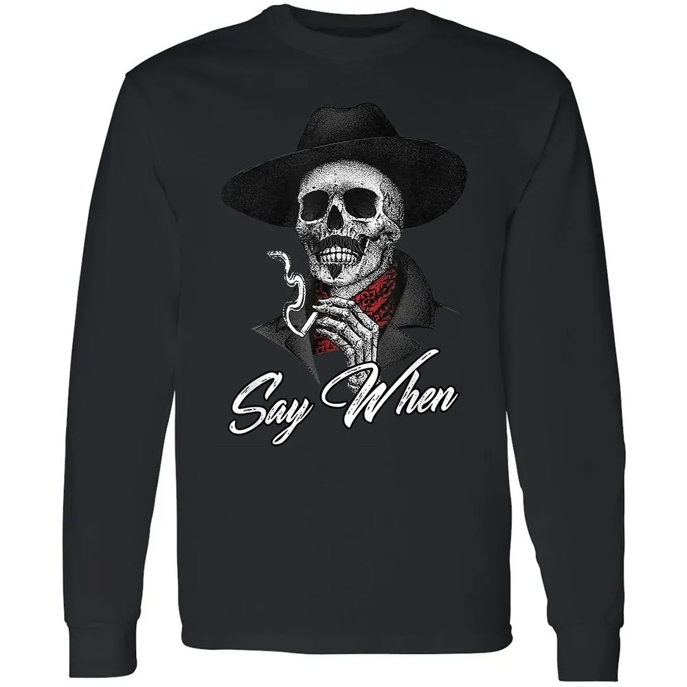 Long Sleeve T-Shirt - 46QYBKAG - Black - 16