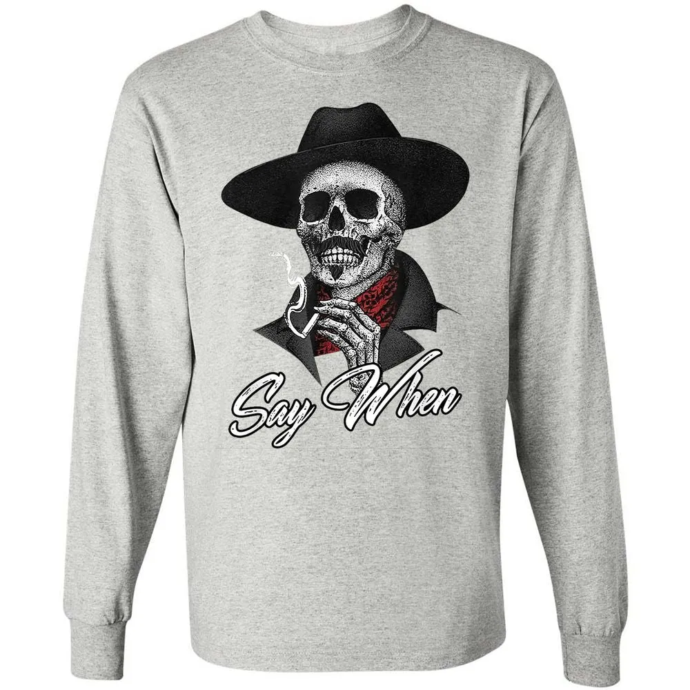 Long Sleeve T-Shirt - 46QYBKAG - Ash - 5