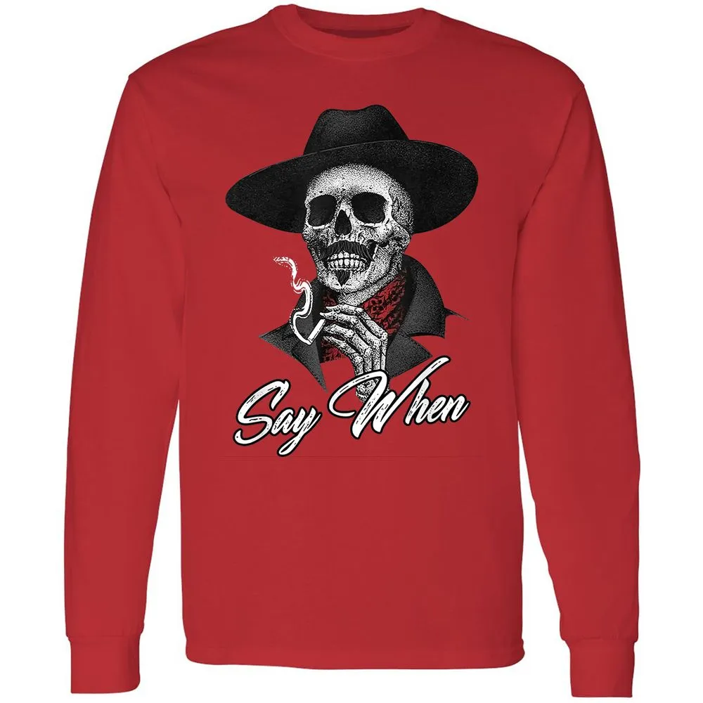 Long Sleeve T-Shirt - 46QYBKAG - Red - 14