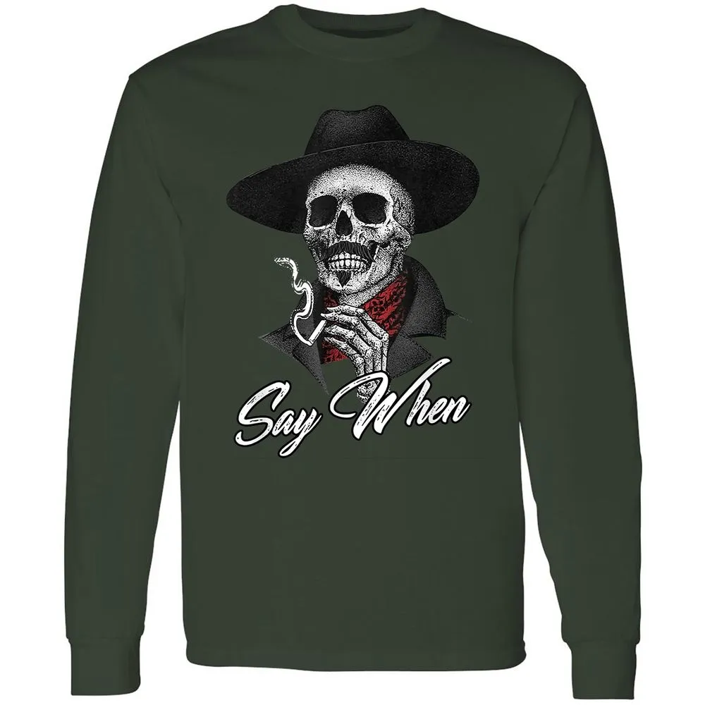 Long Sleeve T-Shirt - 46QYBKAG - Forest Green - 8