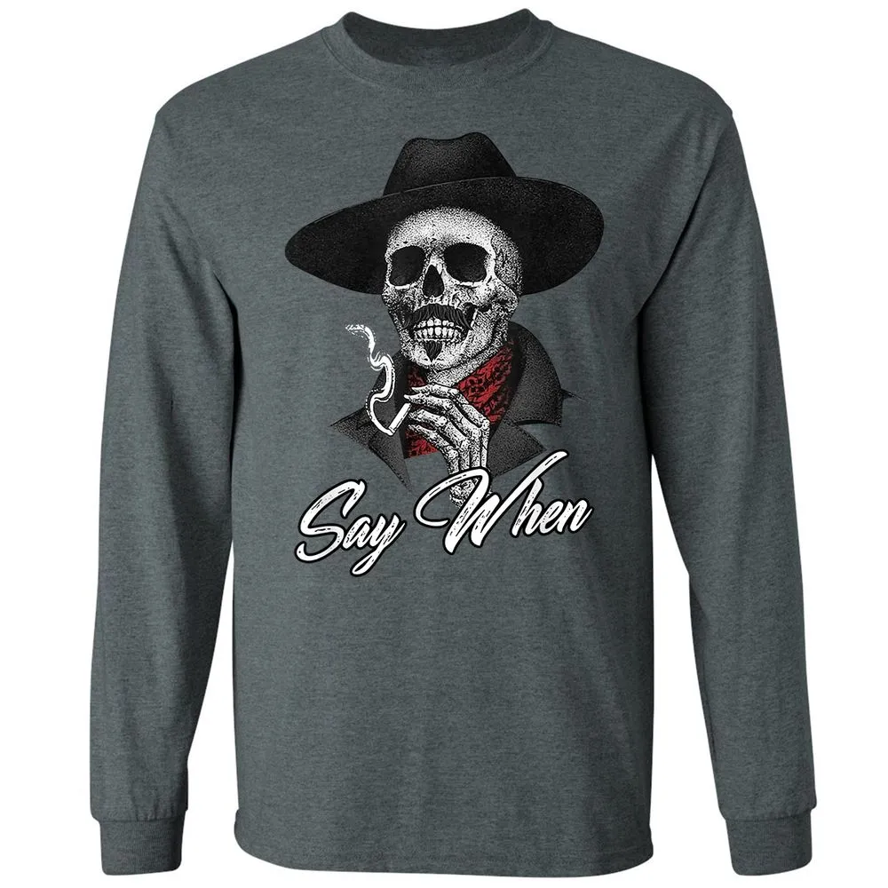 Long Sleeve T-Shirt - 46QYBKAG - Dark Heather - 15