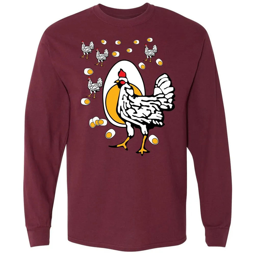 Long Sleeve T-Shirt - CBABV9TH - Maroon - 11
