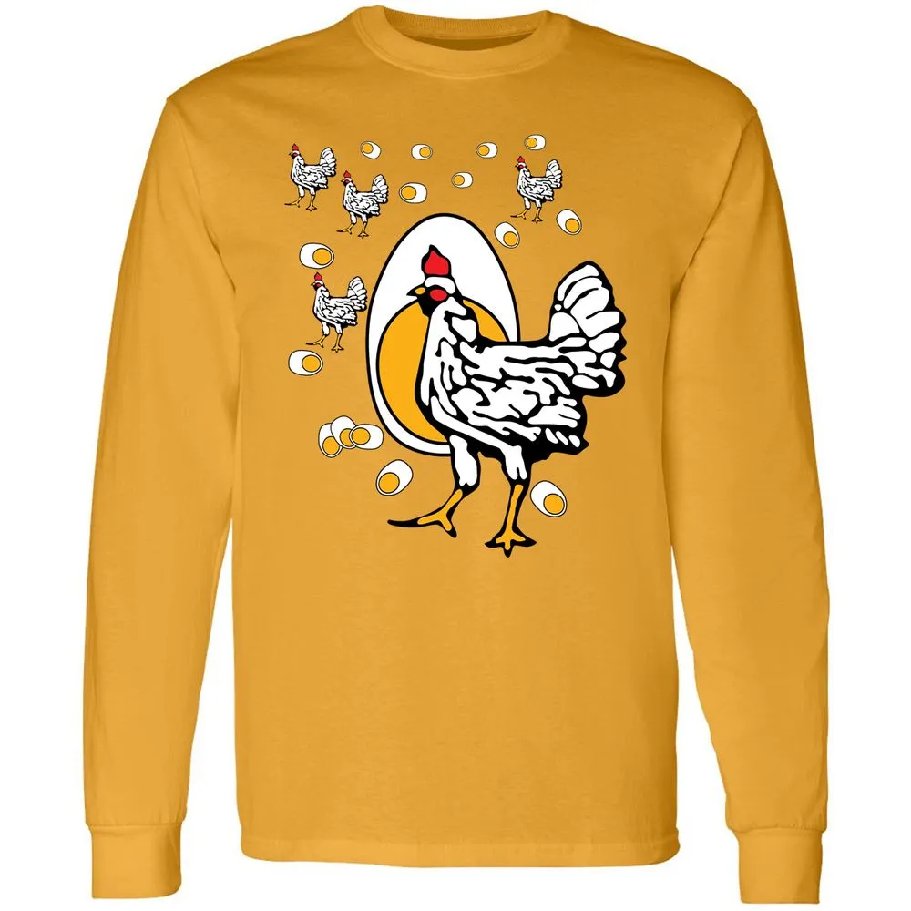 Long Sleeve T-Shirt - CBABV9TH - Gold - 9