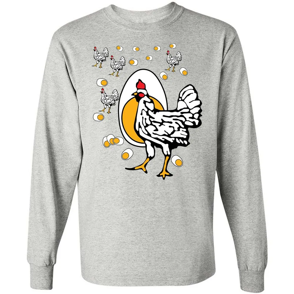 Long Sleeve T-Shirt - CBABV9TH - Ash - 5