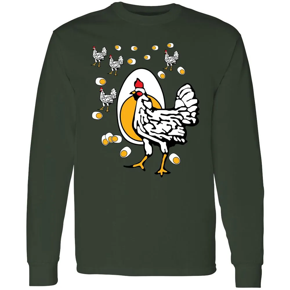 Long Sleeve T-Shirt - CBABV9TH - Forest Green - 8
