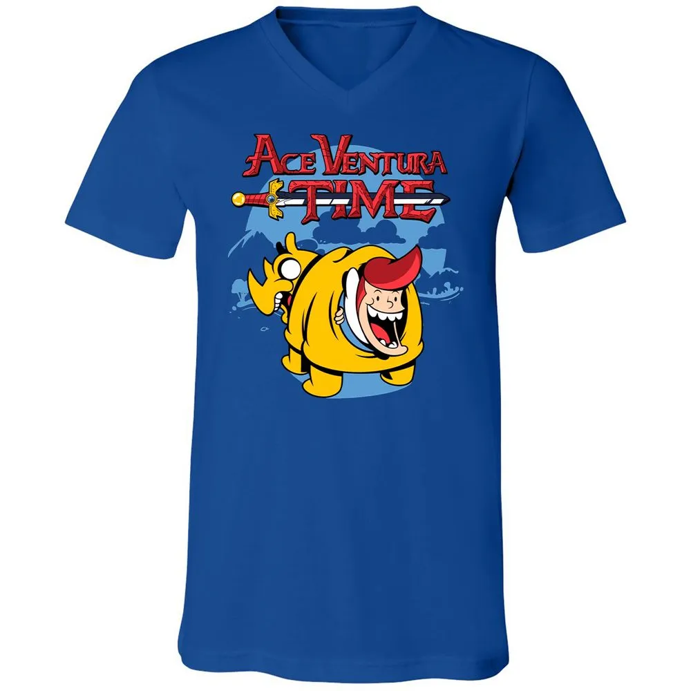 Unisex V-Neck T-Shirt - 4QXXE54P - True Royal - 4
