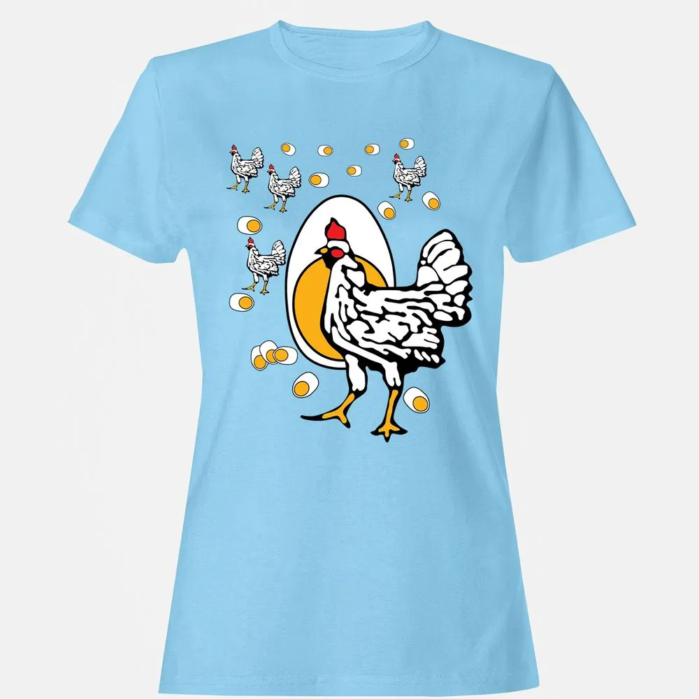 Women's T-Shirt - G9RF6LH1 - Light Blue - 8